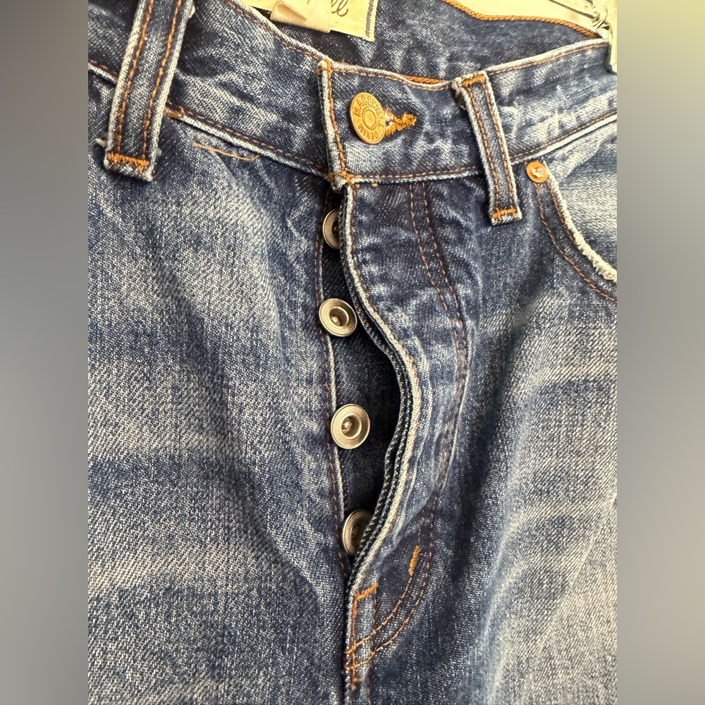 Like New Madewell Low Slung Baggie - Moffat Wash - Size 27 - Picture 6 of 10